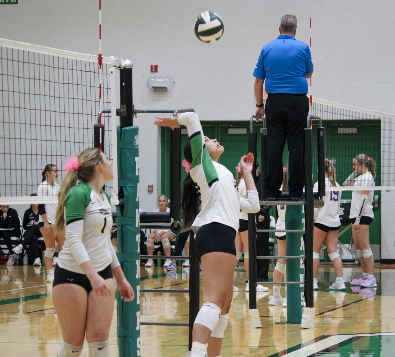 Varsity and JV volleyball (Photos by Delainey Stephenson)